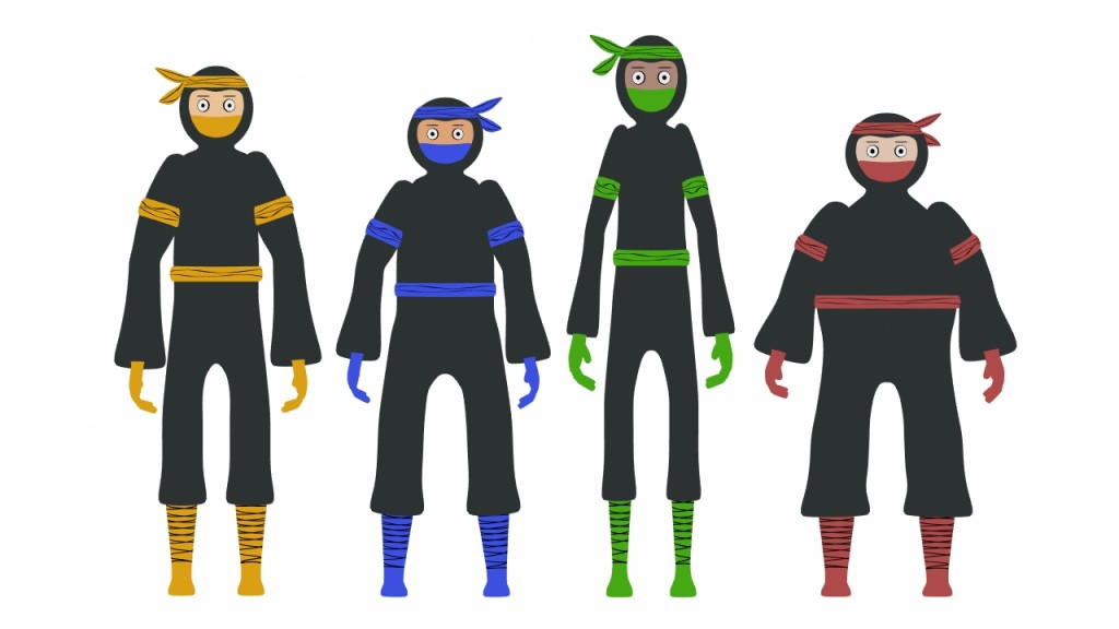 news : pivisuals : Ninjas, All In A Row